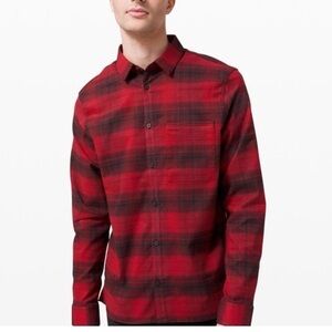 Lululemon Masons Peak Flannel — Red/Black, Men’s Small (Unisex Fit)